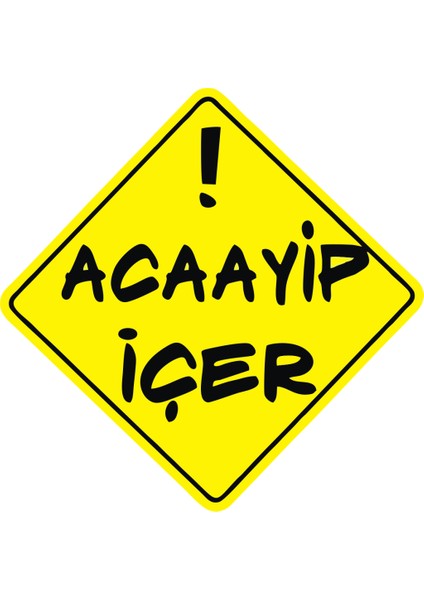 Sticker Master Acayip İçer Sticker Oto Motor Pc Etiket