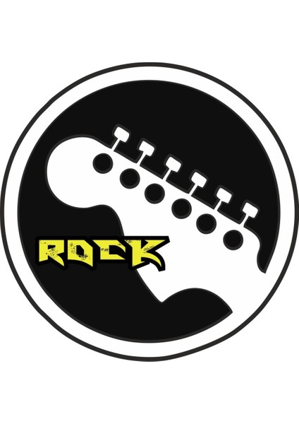 Sticker Master Rock Gitar Sticker Oto Motor Pc Etiket