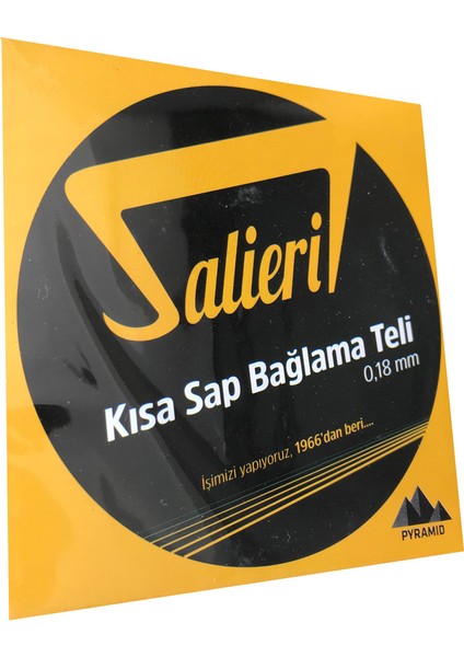 Salieri 0.18 Mm Pyramid Takım Tel Kısa Sap Bağlama Teli 018