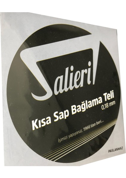 Salieri 0.18 Mm Paslanmaz Takım Tel Kısa Sap Bağlama Teli 018