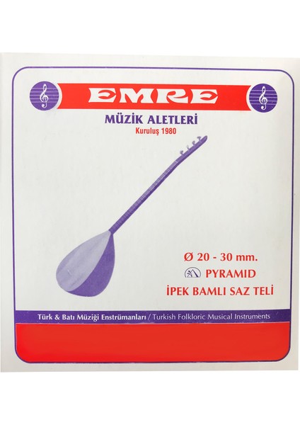 Emre 0.20 Mm Pyramid Takım Tel Uzun Sap Bağlama Teli 020