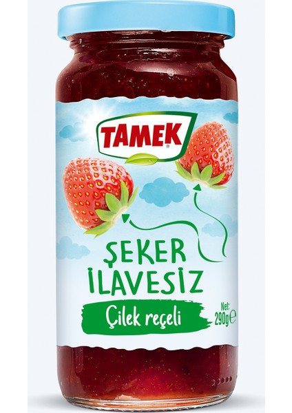 Şeker İlavesiz Çilek Reçeli 290 gr