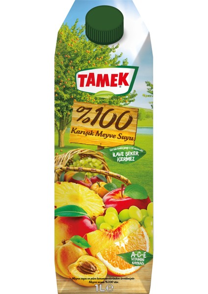 %100 Karışık Meyve Suyu 1000 cc