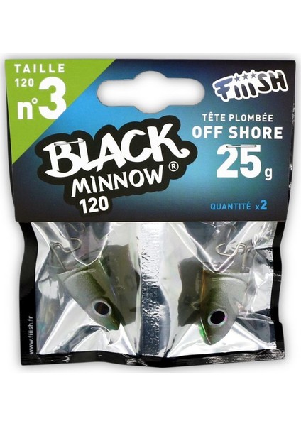 FIIISH BM120/3 BM002 OFF SHORE 25GR KAKI JIG HEAD