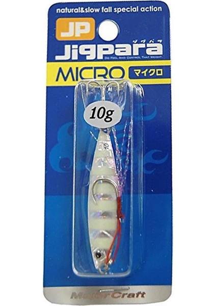 MAJOR CRAFT JIGPARA MICRO 10GR #7 ZEBRA GLOW JIG YEM