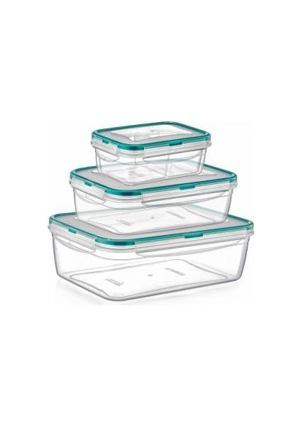 Dikdörtgen Saklama Kabı 3 Lü Set Lc-310