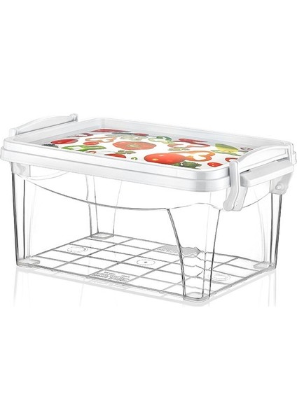 Hıde Box Saklama Kabı Desenli 1.7 Lt. Sa-545 ( 2 Adet )
