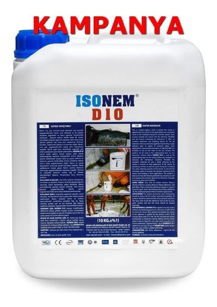 D 10 Lateks Süper Yapıştırıcı 5 Kg