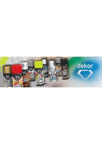 Sprey Boya Dekor 400Ml Akrilik Mat Siyah 652