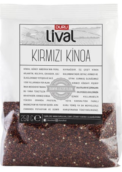 Lival Kırmızı Kinoa 250 gr