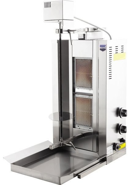 Tüplü Döner Makinası Ocağı Çift Radyanlı Üstten Motor Gazlı