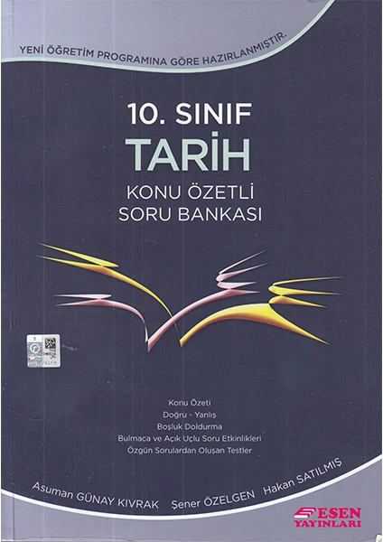 Esen Yayınları 10. Sınıf Tarih Konu Özetli Soru Bankası