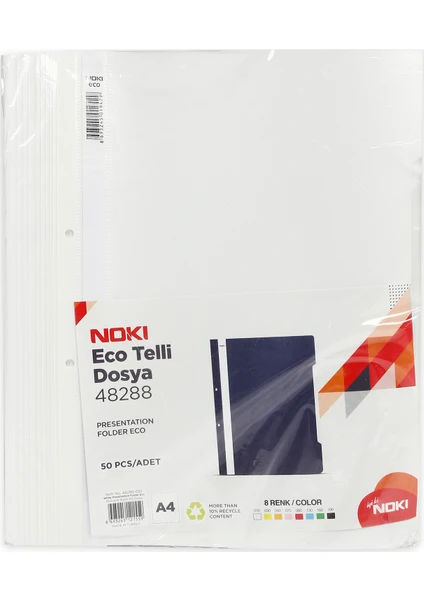 Telli Dosya Eco 4828 Beyaz 50'li