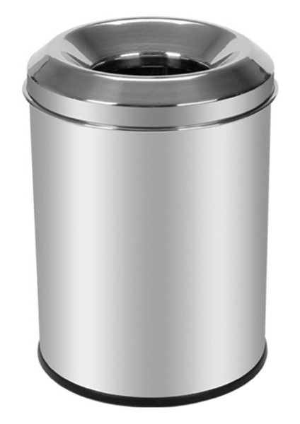 3824-18 Krom Yanmaz Çöp Kovası 18 LT