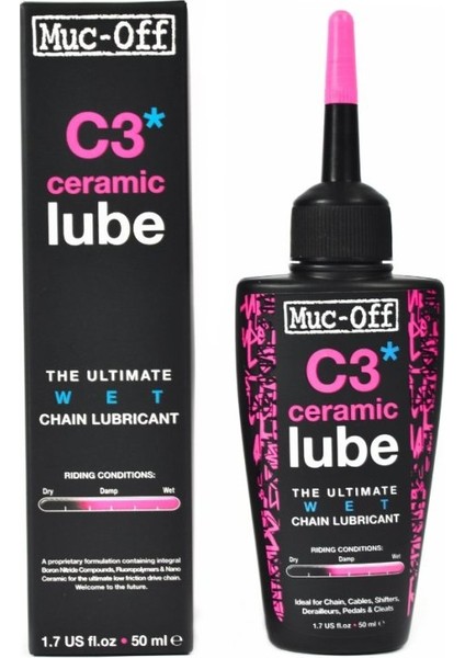 C3 Wet Ceramic Lube 120ml Zincir Yağı