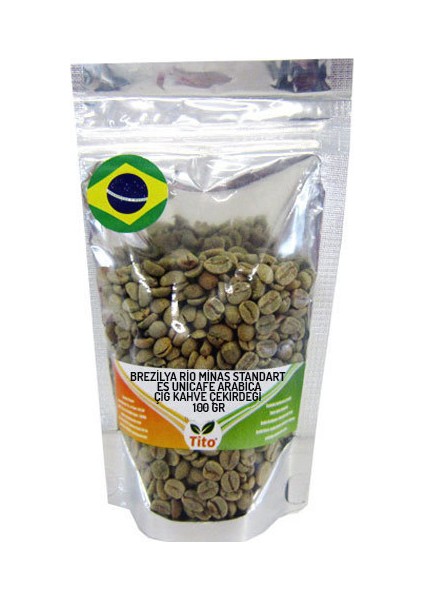Brezilya Rio Minas Standart Es Unicafe Arabica Çiğ Kahve Çekirdeği - 100 gr