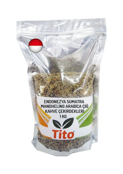 Endonezya Sumatra Mandheling Arabica Çiğ Kahve Çekirdeği - 1 kg