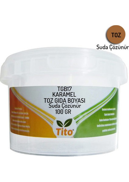 TGB17 Toz Karamel Gıda Boyası Renklendirici-100 gr