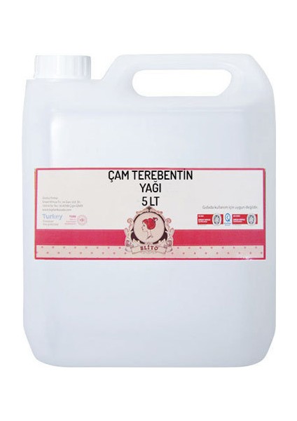 Çam Terebentin Yağı (Soğuk Sıkım) - 5 lt