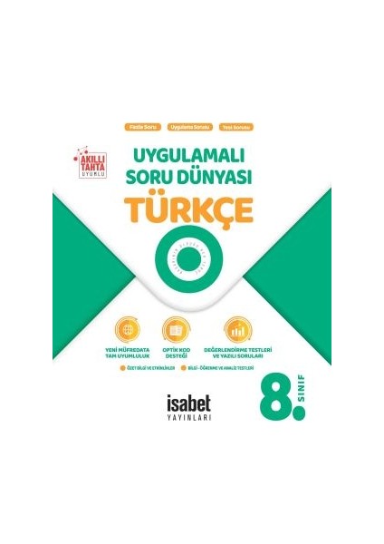 İsabet Yayınları 8. Sınıf Türkçe Uygulamalı Soru Dünyası