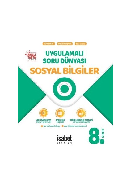 İsabet Yayınları 8. Sınıf Sosyal Bilgiler Uygulamalı Soru Dünyası