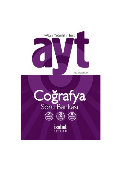 İsabet Yayınları Ayt Coğrafya Soru Bankası