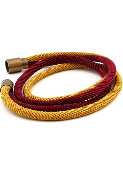 Bordo Sarı Çift Sıra Manyetik Klips Erkek Bileklik Bt469 fiyatları