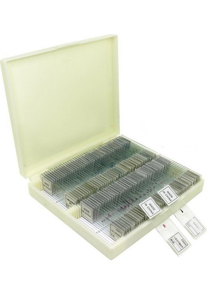 Mikroskop Slayt Seti (Preparat Seti) 100'lü Eğitim Karma