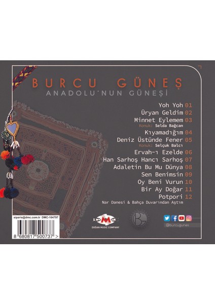 Burcu Güneş - Anadolunun Güneşi - Cd