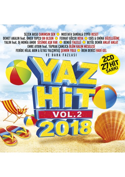 Çeşitli Sanatçılar - Yaz Hit 2018 Vol.2 - Cd