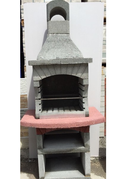 Bims Beton Barbekü 75'lik Davlumbazlı Model