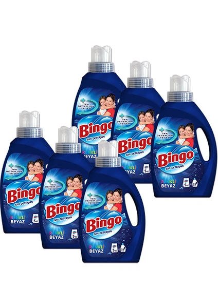 Matik Sıvı Deterjan Renkli Beyaz 2145ml - 6'lı Set