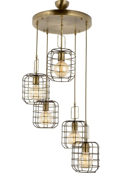 AV-4167-5ET Eskitme Kaplama Modern Avize