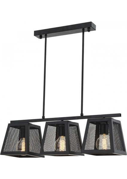 AV-4193-3Y-BSY Siyah Boyalı Modern Avize