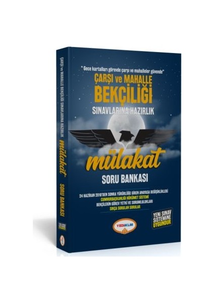 Çarşı Ve Mahalle Bekçiliği Sınavlarına Hazırlık Mülakat Soru Bankası
