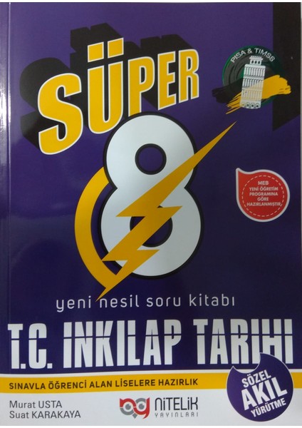 8. Sınıf Süper T. C. İnkılap Tarihi ve Atatürkçülük Soru Kitabı - Murat Usta - Suat Karakaya