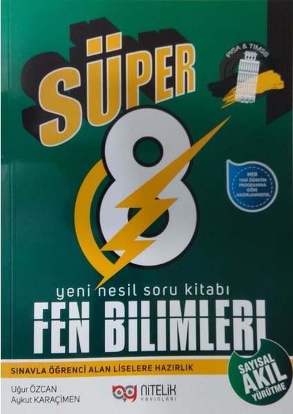 8. Sınıf Süper Fen Bilimleri B Soru Kitabı - Aykut Karaçimen - Uğur Özcan