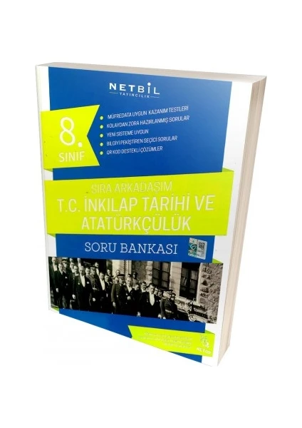 Netbil 8. Sınıf T.C. İnkılap Tarihi Ve Atatürkçülük Sıra Arkadaşım Soru Bankası 2019 Yeni Müfredat