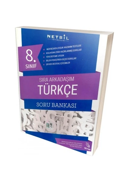 Netbil 8. Sınıf Türkçe Sıra Arkadaşım Soru Bankası 2019 Yeni Müfredat