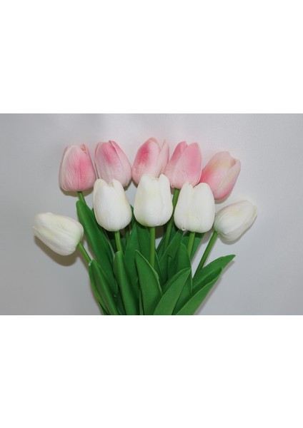Yapay 10 Lu Islak Lale Buketi Kırık Beyaz fiyatları