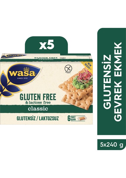 Glutensiz Gevrek Ekmek / Crispbread Gluten Free (Koli içi 5'li)