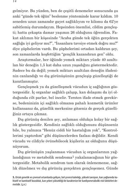 Japonların Kadim Beslenme Sırrı Günde Tek Öğün İle 20 Yaş Gençleşin! - Yoshinori Nagumo