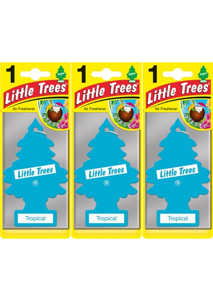 Car Freshener Tropical Kağıt Araba Kokusu 3 adet