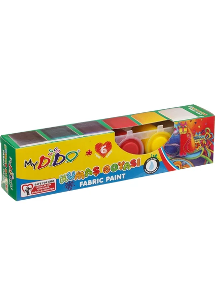 MyDido MY99 Kumaş Boya Set 6 Renk x 22ml