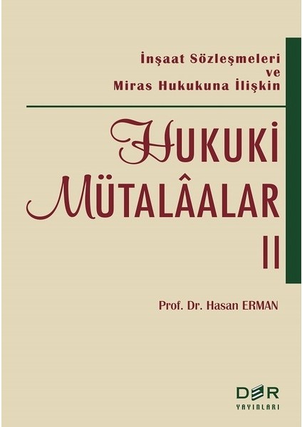 Hukuki Mütalaalar 2 - Hasan Erman