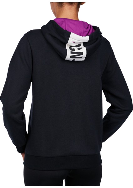 18N-2104 Siyah Kadın Fermuarlı Kapüşonlu Sweatshirt fiyatları