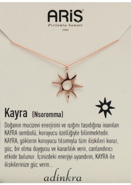 Kayra Sembolü Altın Kolye