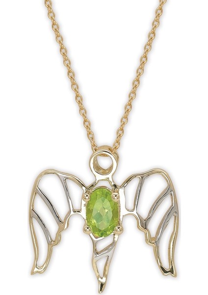 Şifa Meleği Peridot Altın Kolye
