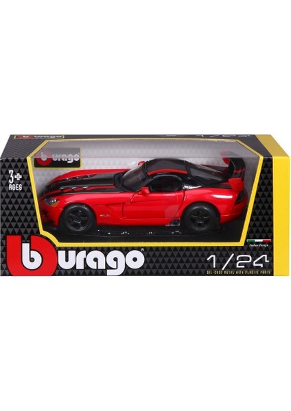 Burago 1/24 Ölçek Dodge Viper SRT 10 ACR Model Araba