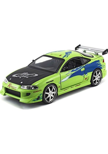 Toys 1/24 Ölçek Fast and Furious Brian's Mitsubishi Eclipse Model Araba